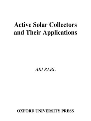 cover image of Active Solar Collectors and Their Applications